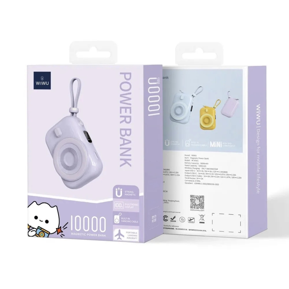 Sạc dự phòng không dây mini WiWU P041