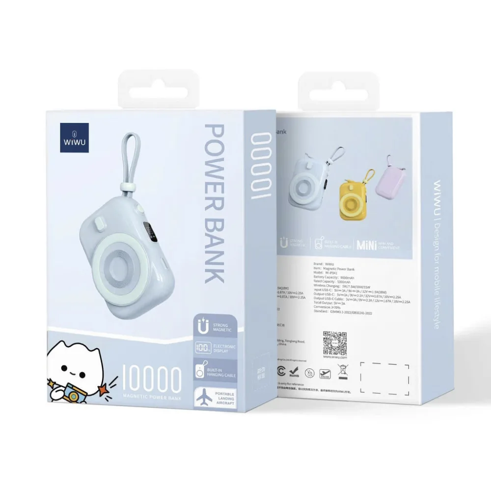 Sạc dự phòng không dây mini WiWU P041