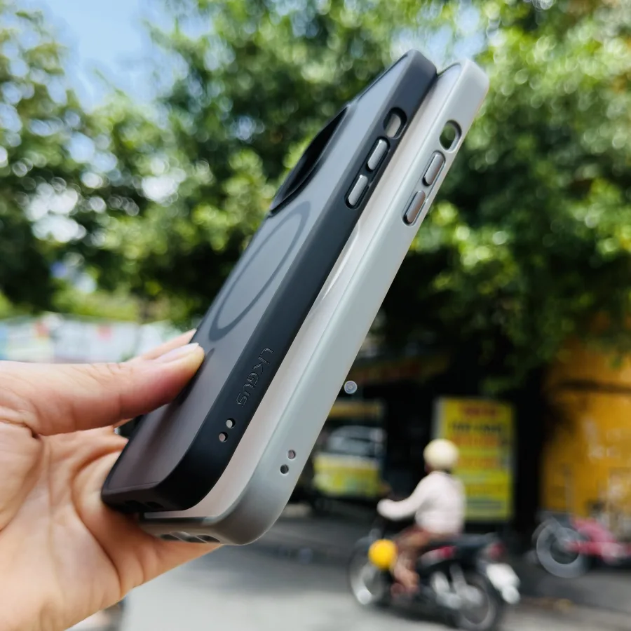 Ốp Magsafe iPhone 12 Pro Max LIKGUS lưng mờ chống sốc