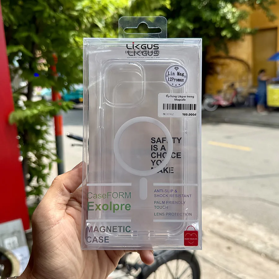 Ốp lưng iPhone 12 Pro Max Likgus Magsafe trong suốt