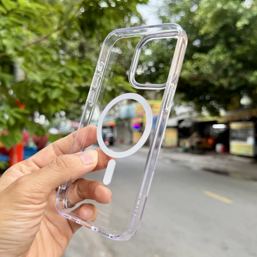 Ốp lưng iPhone 15 Pro Max Likgus trong suốt Magnetic