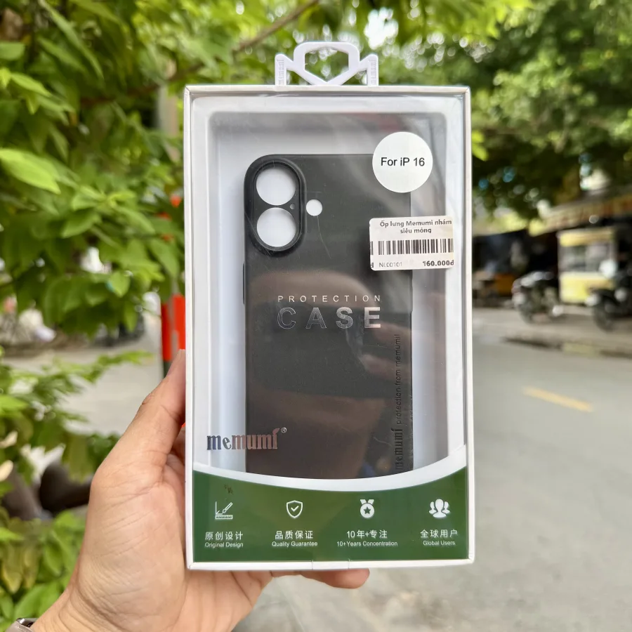 Ốp lưng iPhone 16 Memumi slim 0.3mm